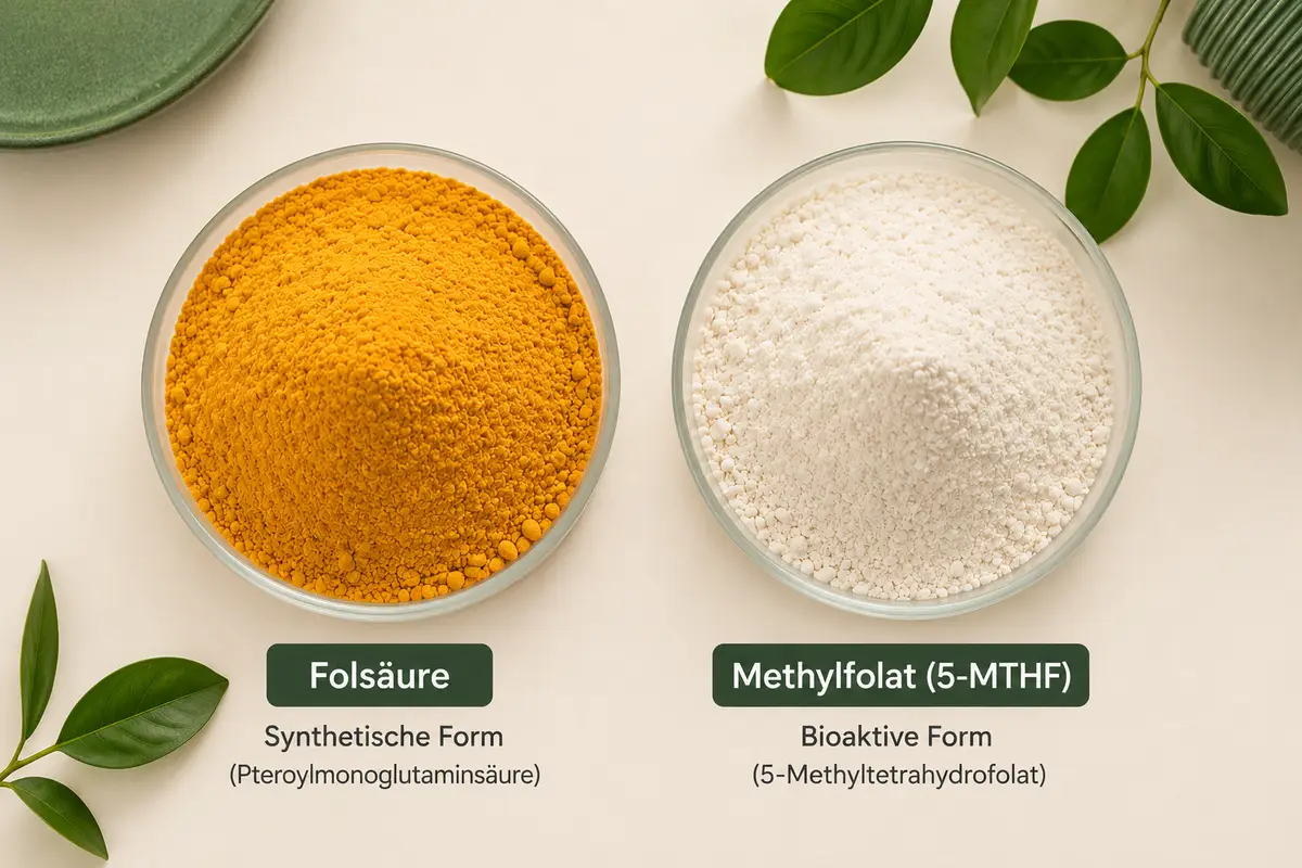 Folsäure und Methylfolat (5-MTHF) im Vergleich – Formen für Nahrungsergänzungsmittel