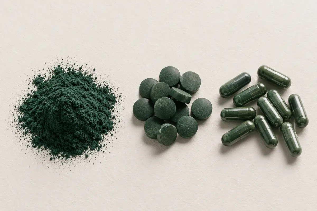 Spirulina als Pulver und Presslinge – Darreichungsformen für Nahrungsergänzung