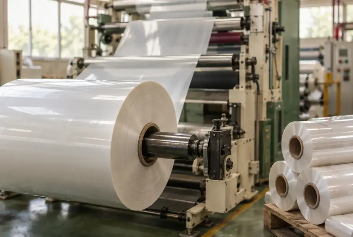 GMP - Good Manufacturing Practice 2 Bedruckte Verpackungsfolie in einem Konverterbetrieb