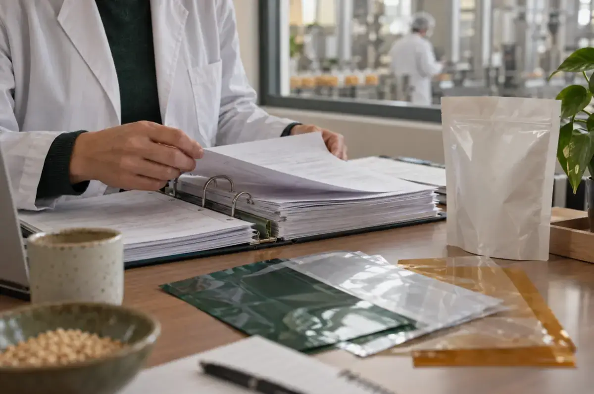 PPWR – Packaging and Packaging Waste Regulation 2 Technische Dokumentation und Folienmuster für die Konformitätsbewertung einer Lebensmittelverpackung