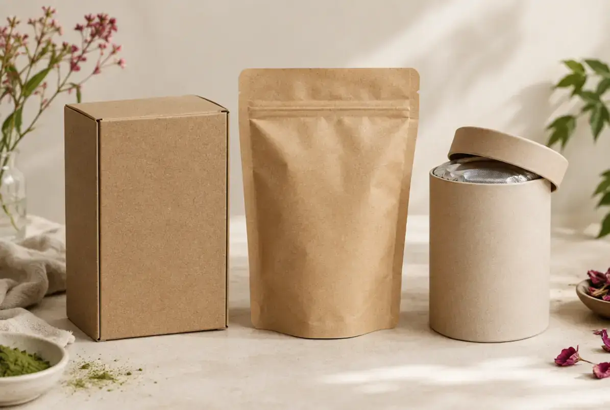Schutzfunktion einer Verpackung 3 Vergleich von Recyclingkarton, Kraftbeutel mit Innenfolie und Pappdose mit Folienmembran