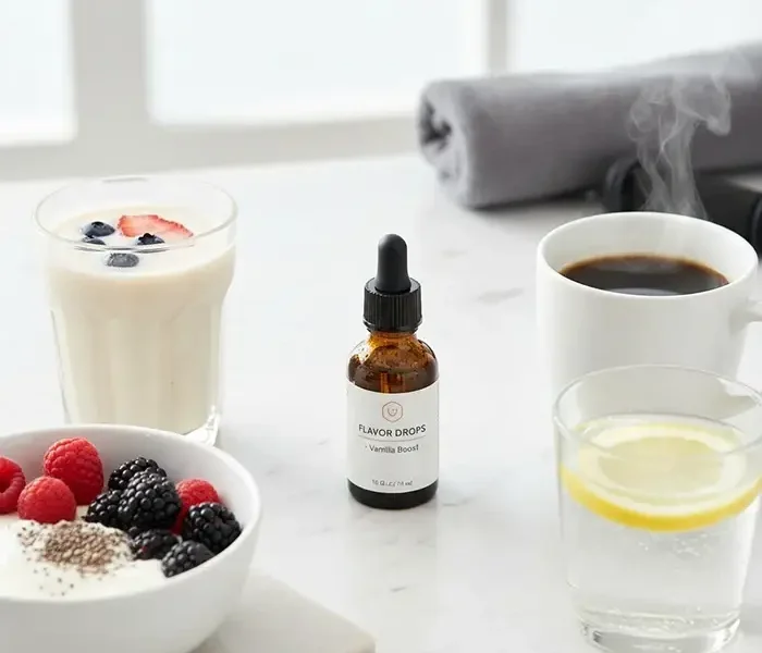 Aromatropfen für mehr Abwechslung im Alltag – Shakes, Joghurt und Getränke