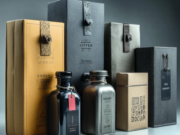 Umverpackung - Verschiedene Produkte in einer eleganten Umverpackung